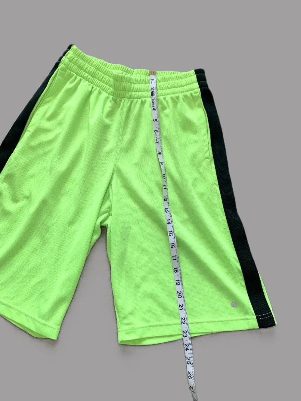 Xersion Active Short Men Neon Yellow Adjustable Waist Size M
